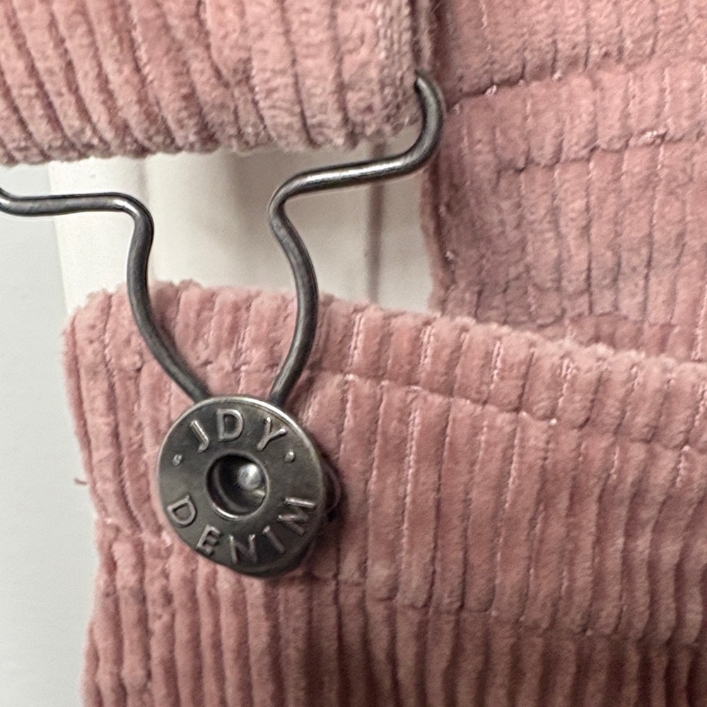 Stylish Pink Corduroy Mini Dress - Picture 3 of 5